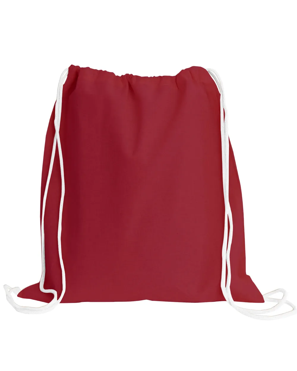 12 ct Small Canvas Drawstring Backpack / Cinch Packs - By Dozen