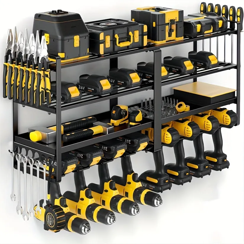 1pc, Heavy-duty Metal Garage Tool Organizer