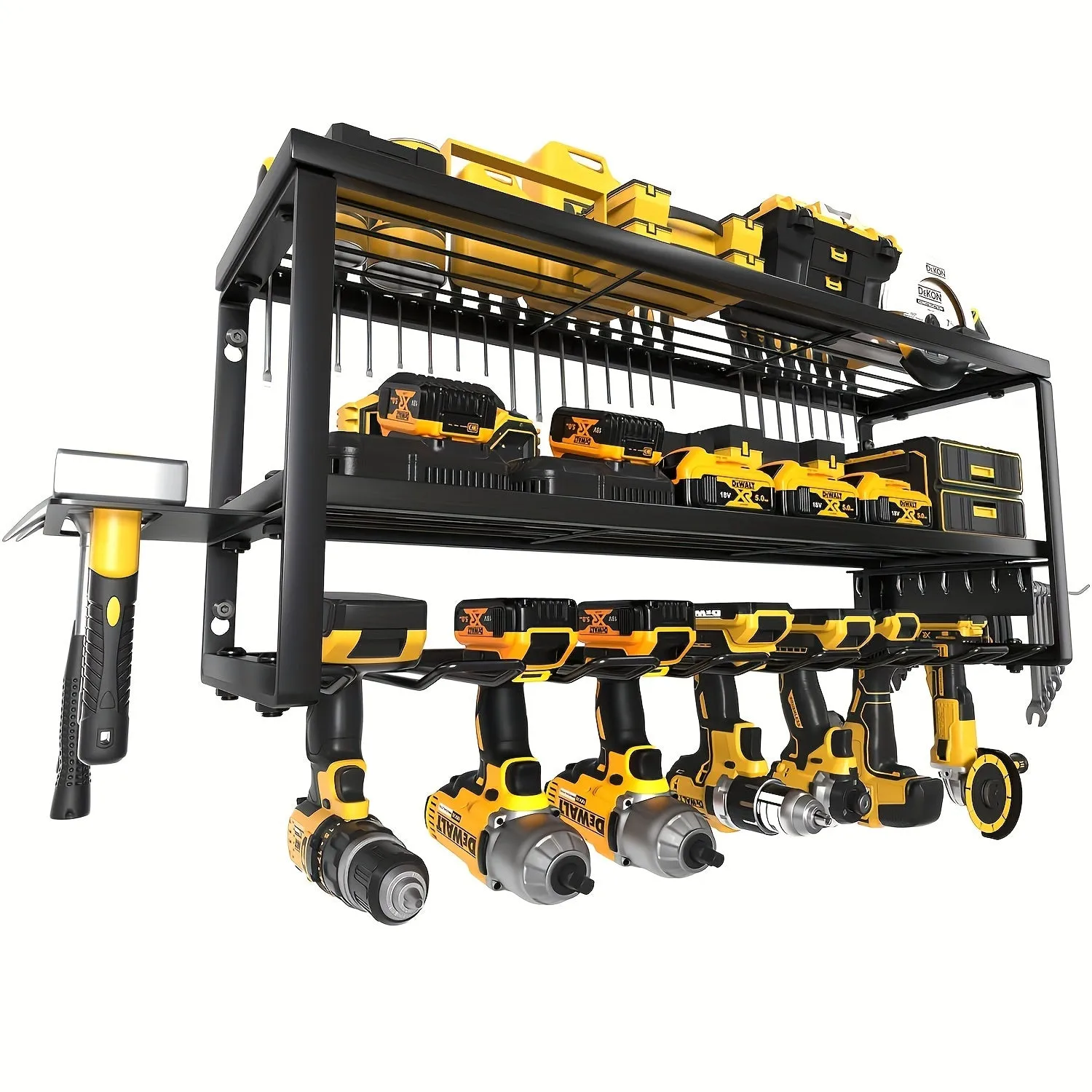 1pc, Heavy-duty Metal Garage Tool Organizer