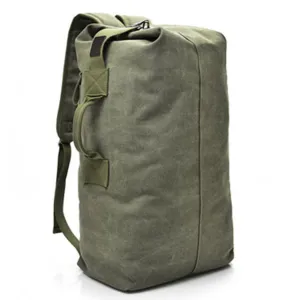 40L Tactical Military Duffel Classic Canvas Drab Bag with Shoulder Straps