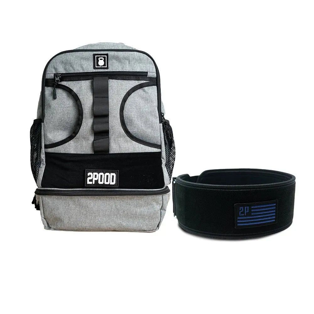 4" Navy Velcro Patch Belt & Backpack 3.0 Bundle