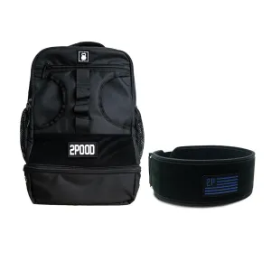 4" Navy Velcro Patch Belt & Backpack 3.0 Bundle