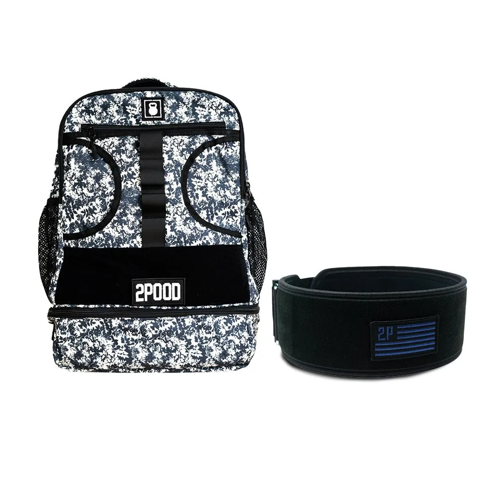 4" Navy Velcro Patch Belt & Backpack 3.0 Bundle