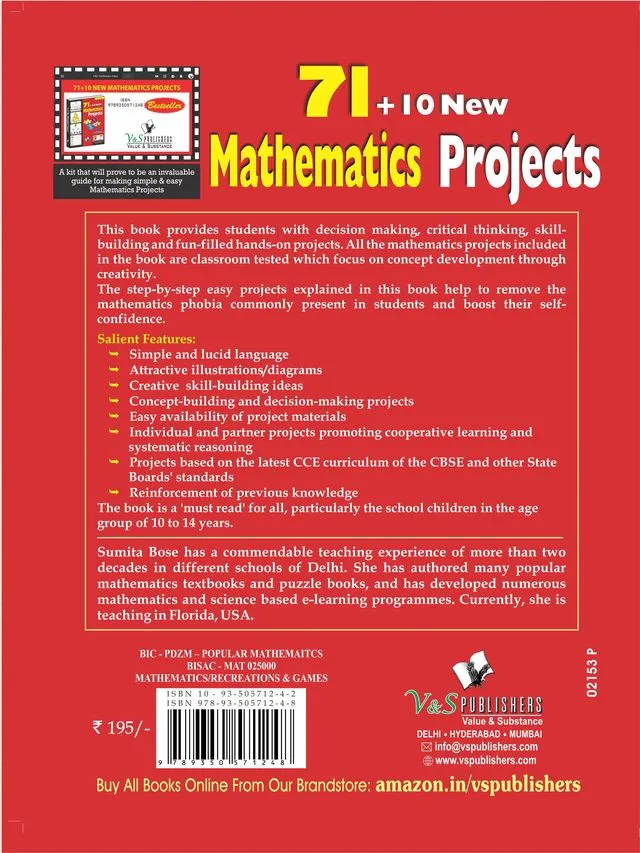 71 10 New Mathematics Projects (With Online Content on  Dropbox)