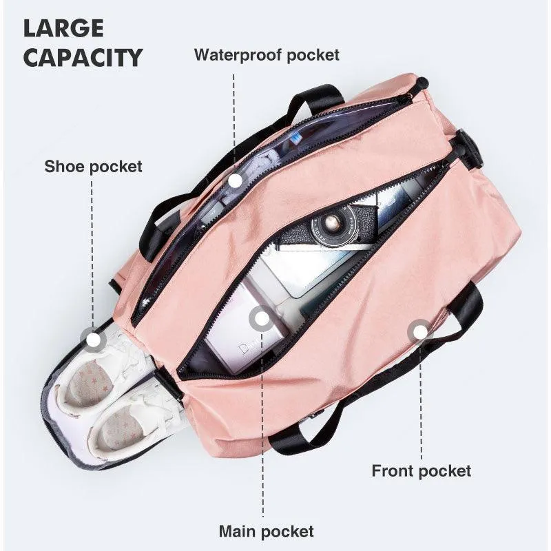 Adventure-Ready Gym Duffle Bag with Separate Shoe Storage - The Perfect Gear for Active Travelers