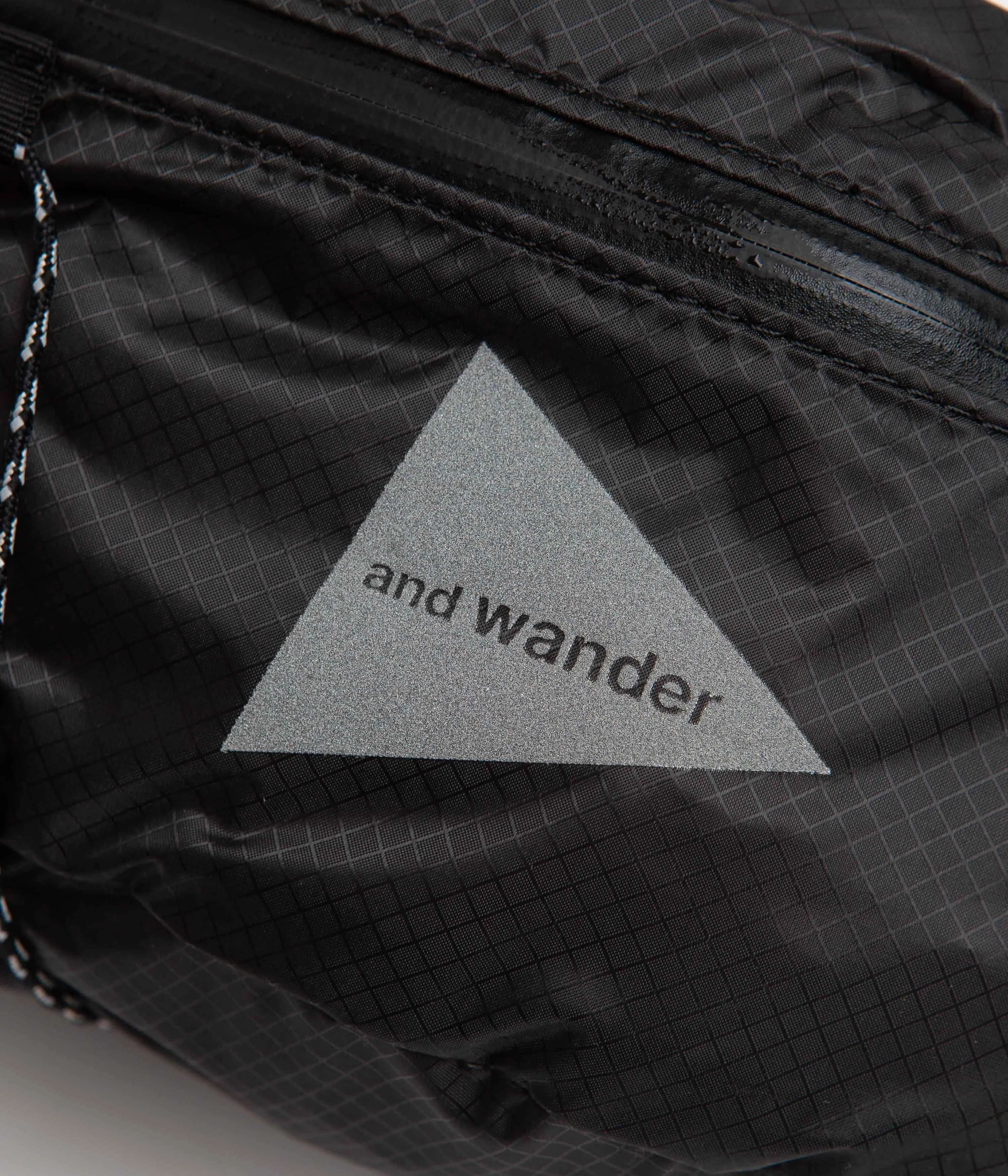 and wander Sil Waist Bag - Charcoal