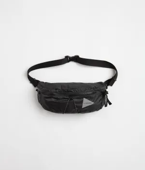 and wander Sil Waist Bag - Charcoal