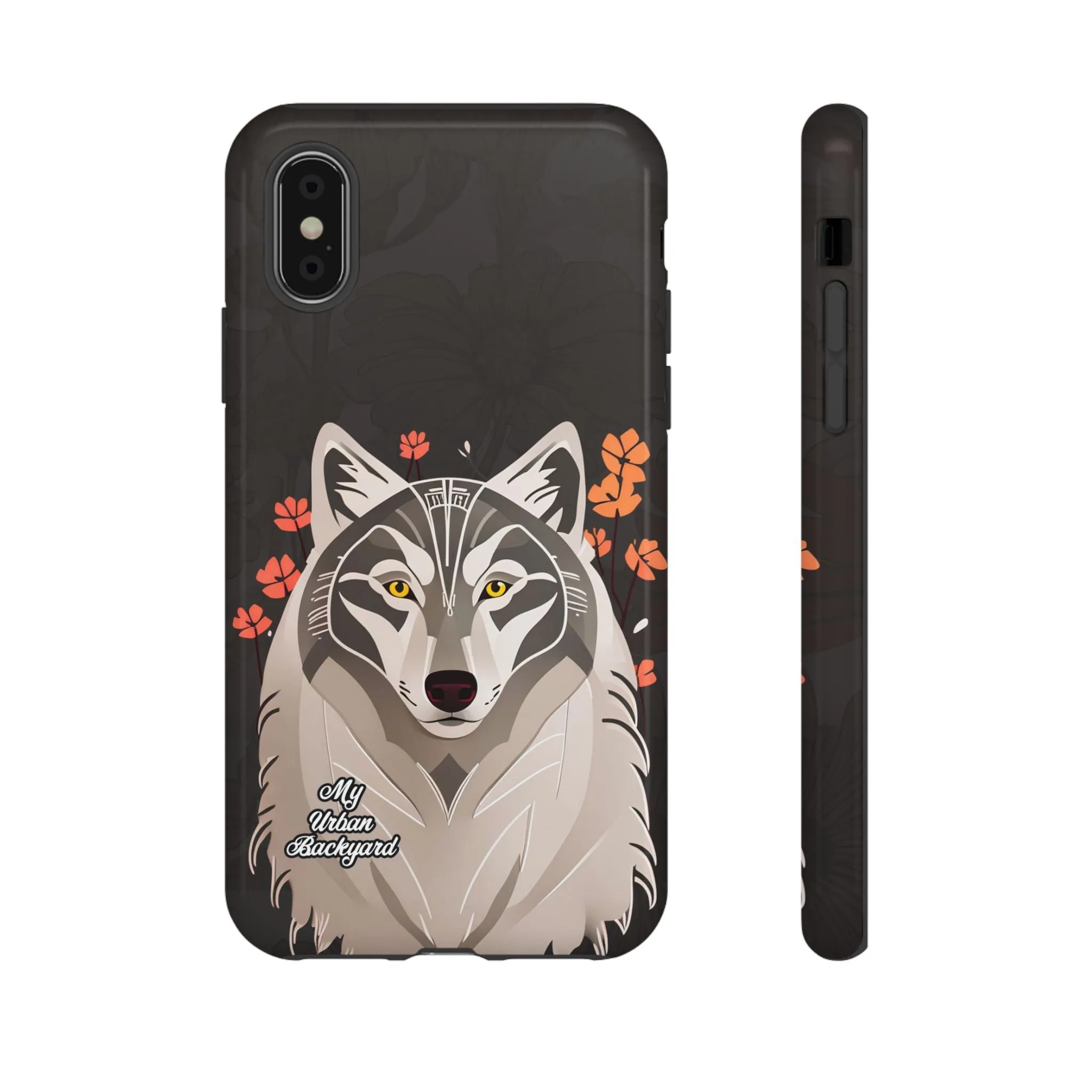 Art Deco Wolf, Cell Phone Case - Apple, Samsung or Google Pixel