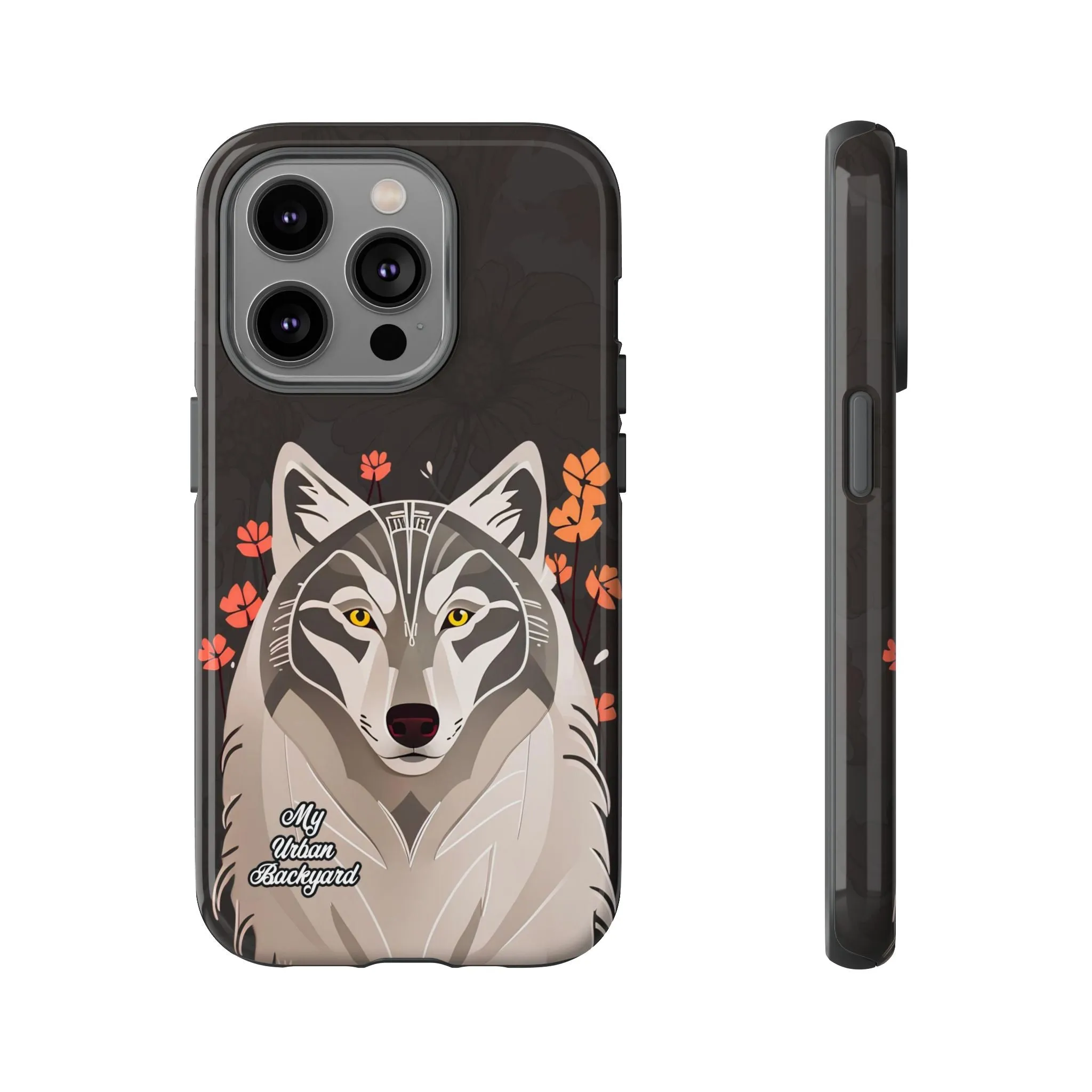 Art Deco Wolf, Cell Phone Case - Apple, Samsung or Google Pixel