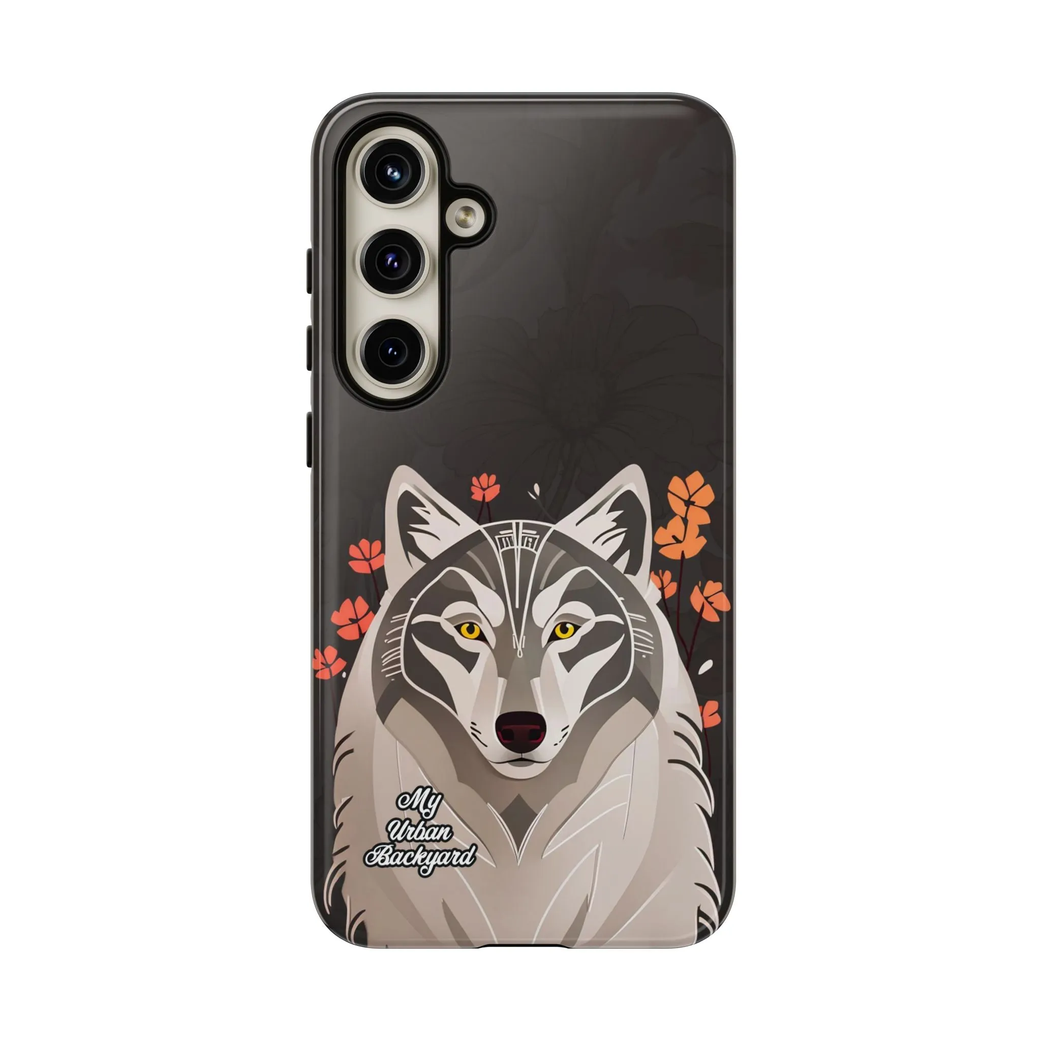 Art Deco Wolf, Cell Phone Case - Apple, Samsung or Google Pixel