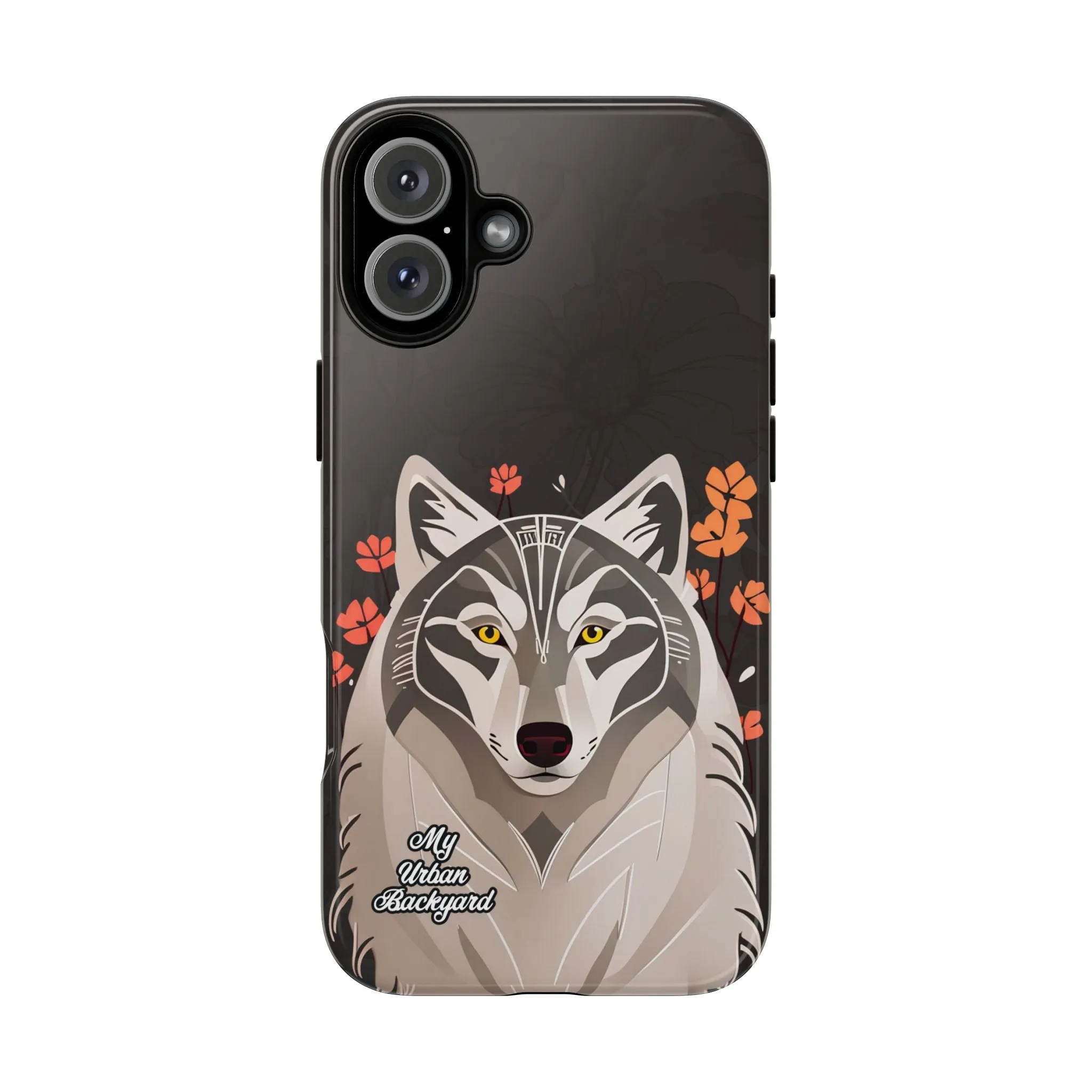 Art Deco Wolf, Cell Phone Case - Apple, Samsung or Google Pixel