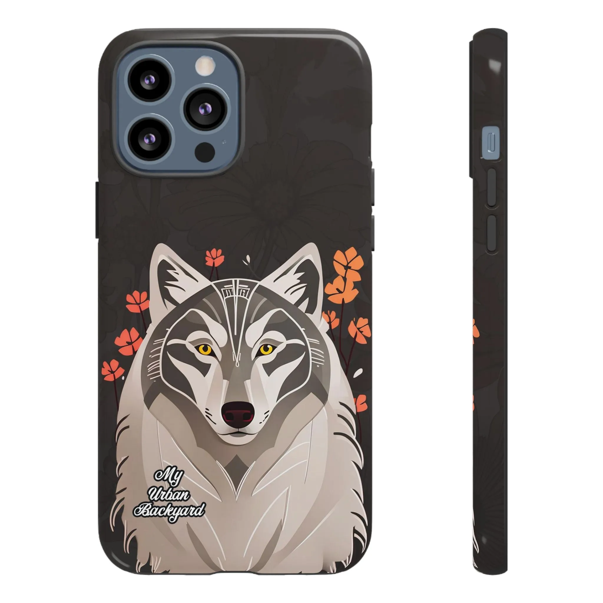 Art Deco Wolf, Cell Phone Case - Apple, Samsung or Google Pixel