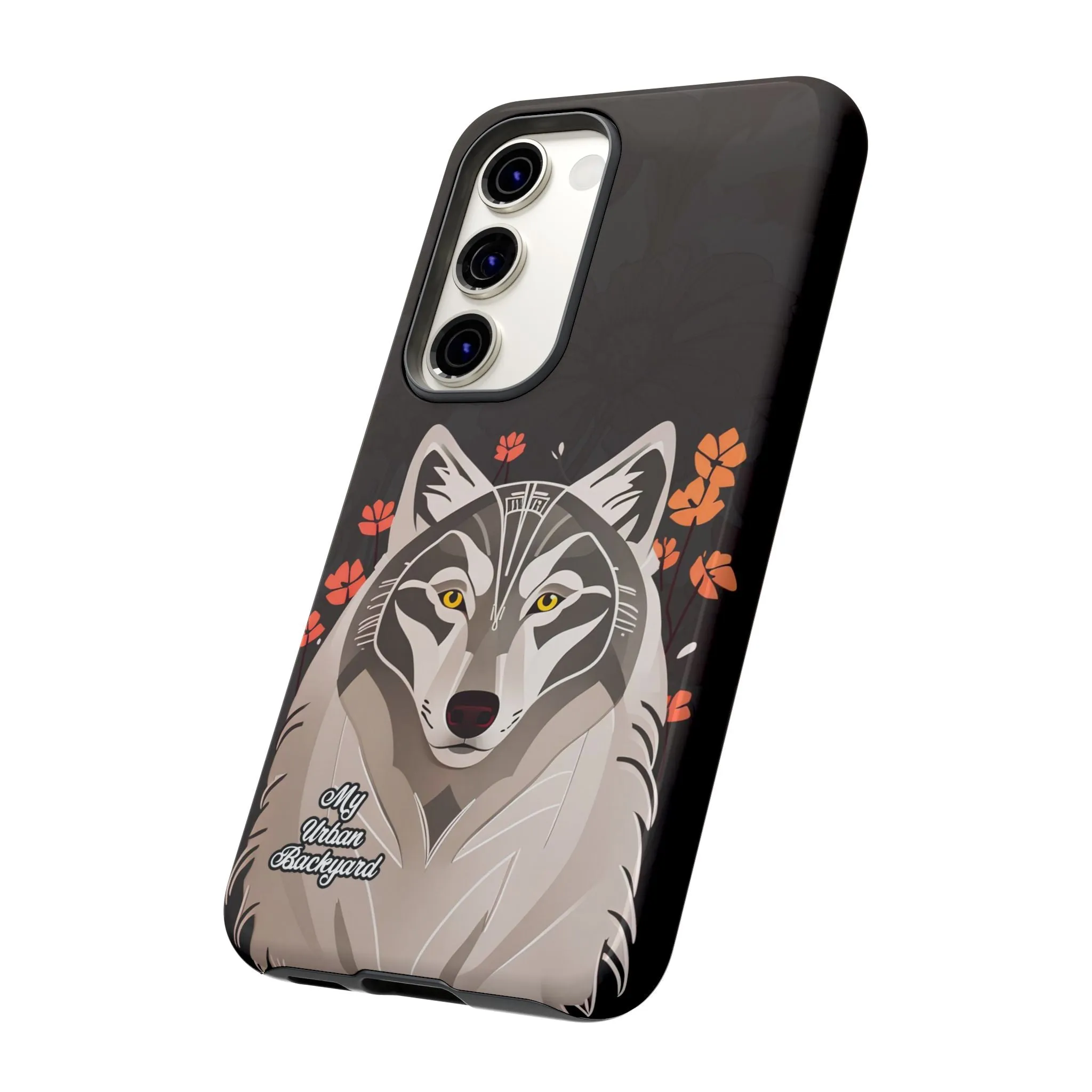 Art Deco Wolf, Cell Phone Case - Apple, Samsung or Google Pixel