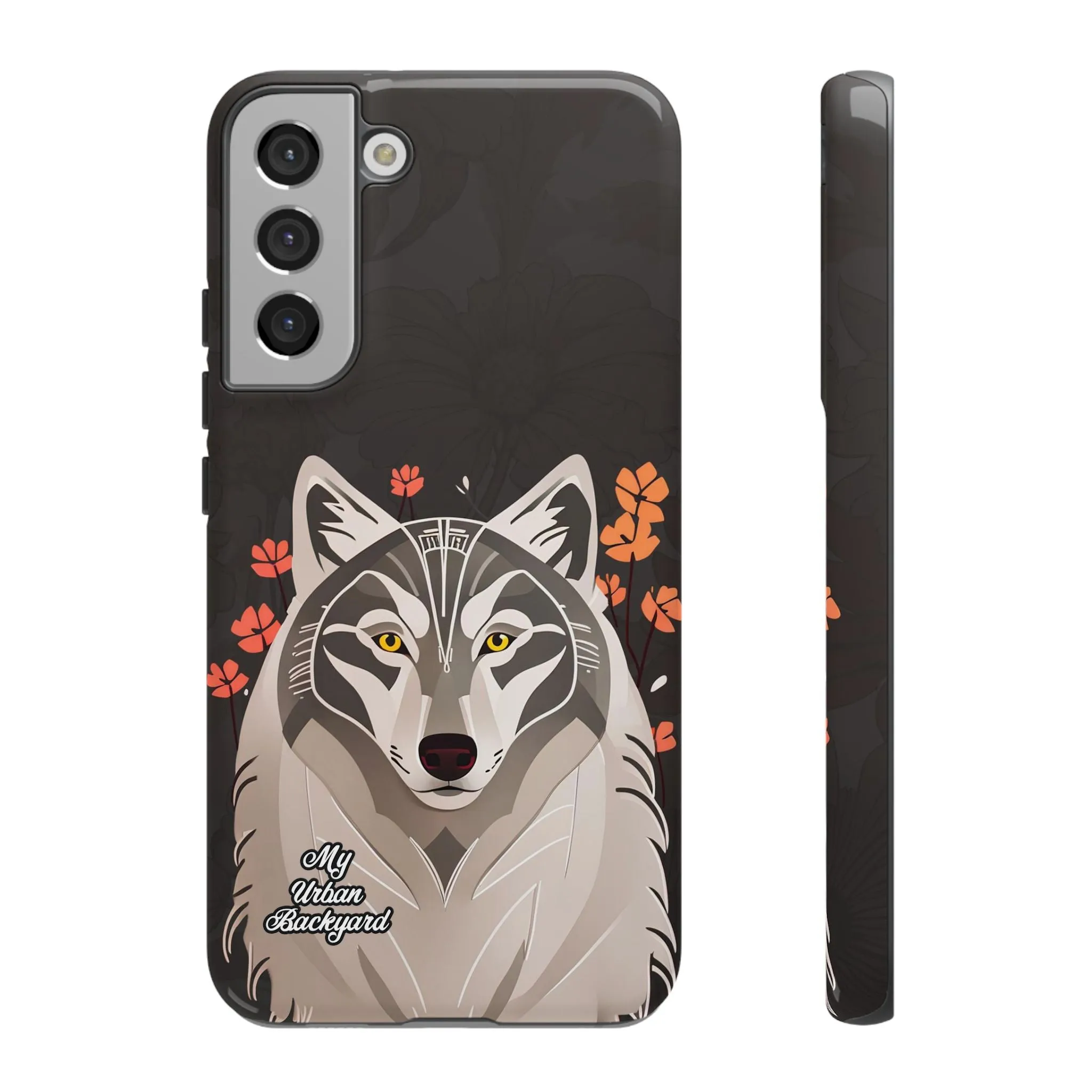 Art Deco Wolf, Cell Phone Case - Apple, Samsung or Google Pixel