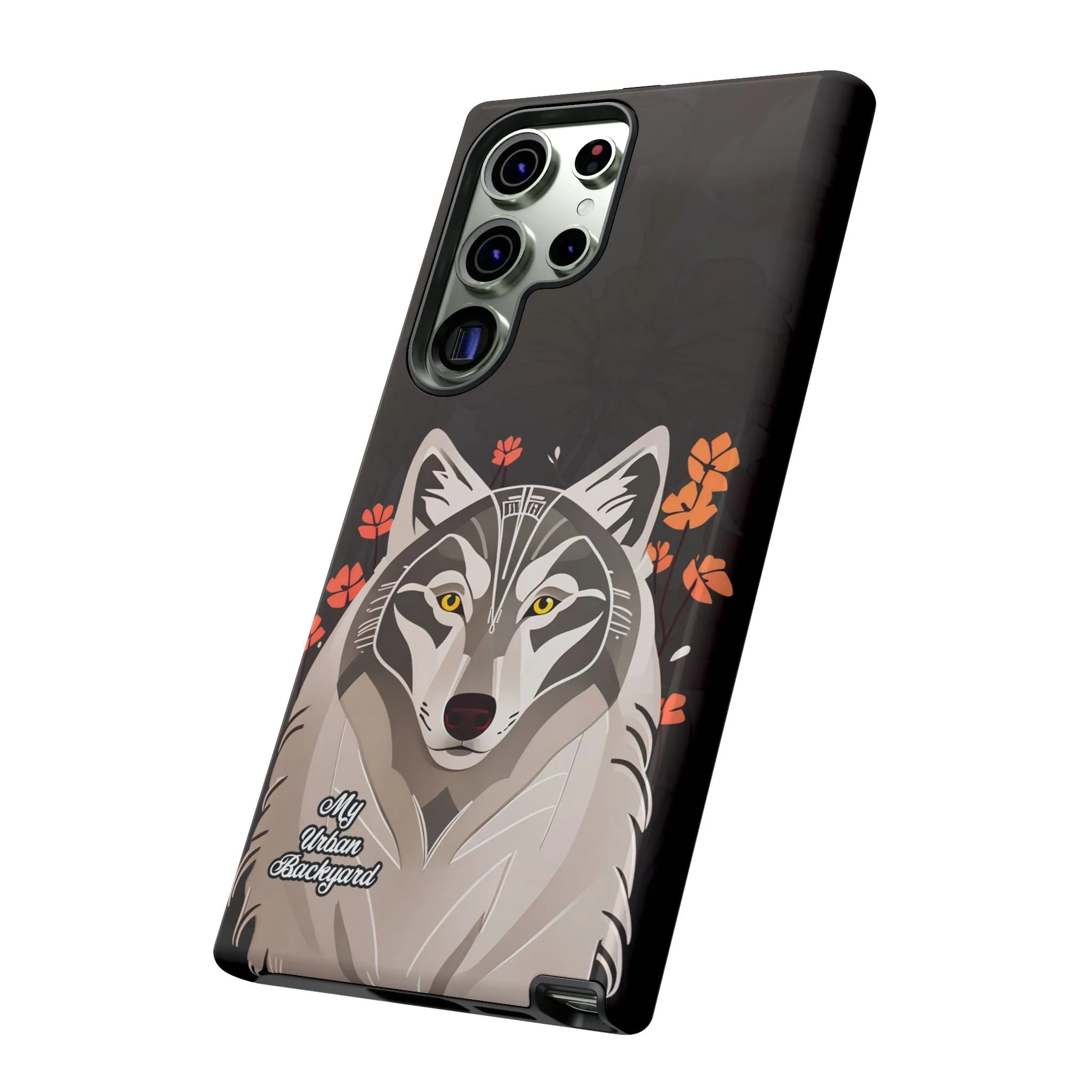 Art Deco Wolf, Cell Phone Case - Apple, Samsung or Google Pixel