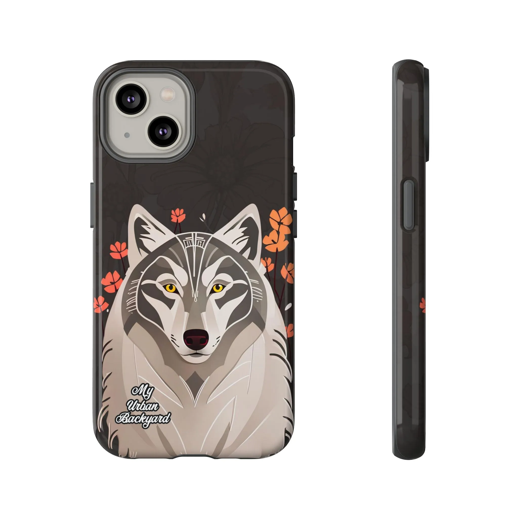 Art Deco Wolf, Cell Phone Case - Apple, Samsung or Google Pixel