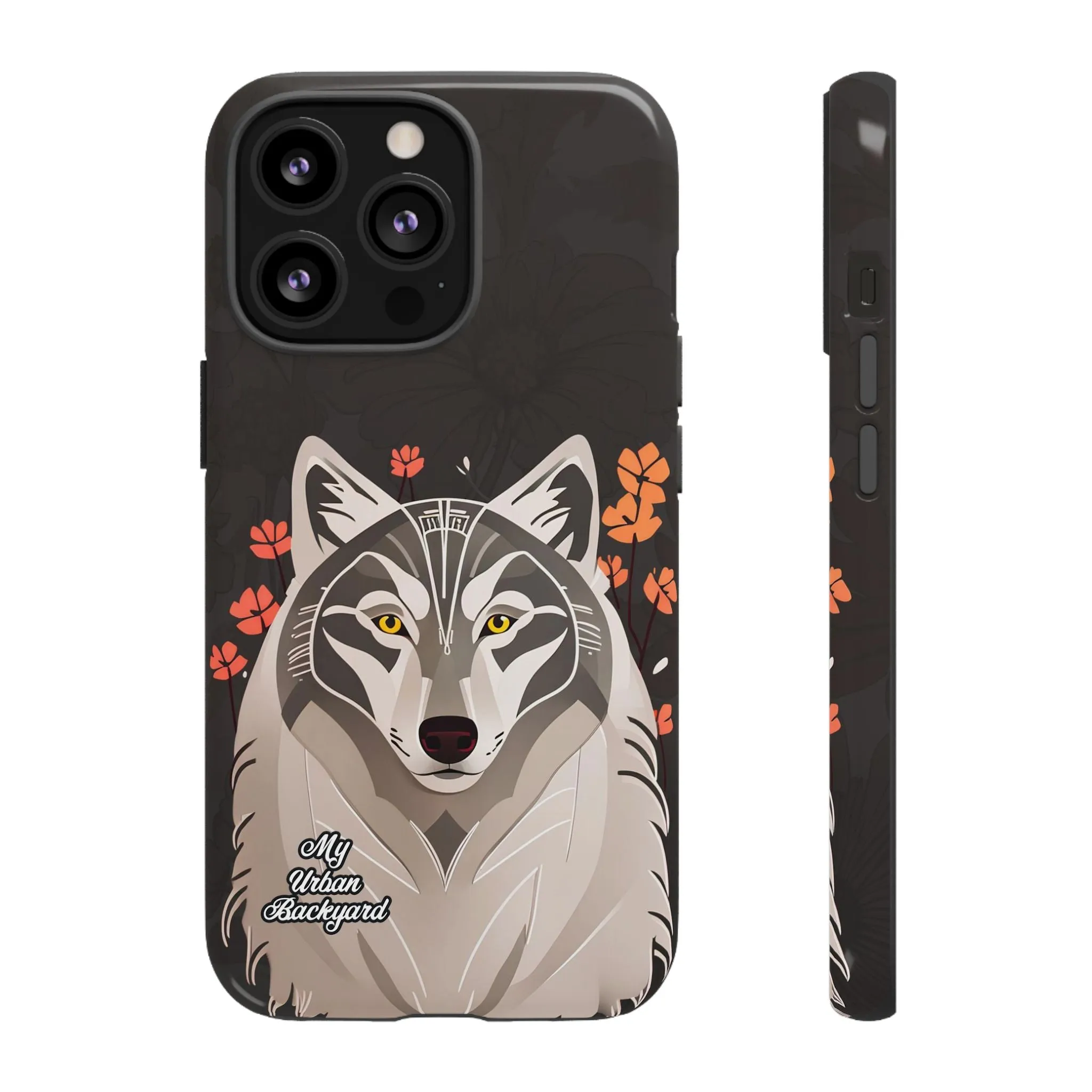 Art Deco Wolf, Cell Phone Case - Apple, Samsung or Google Pixel