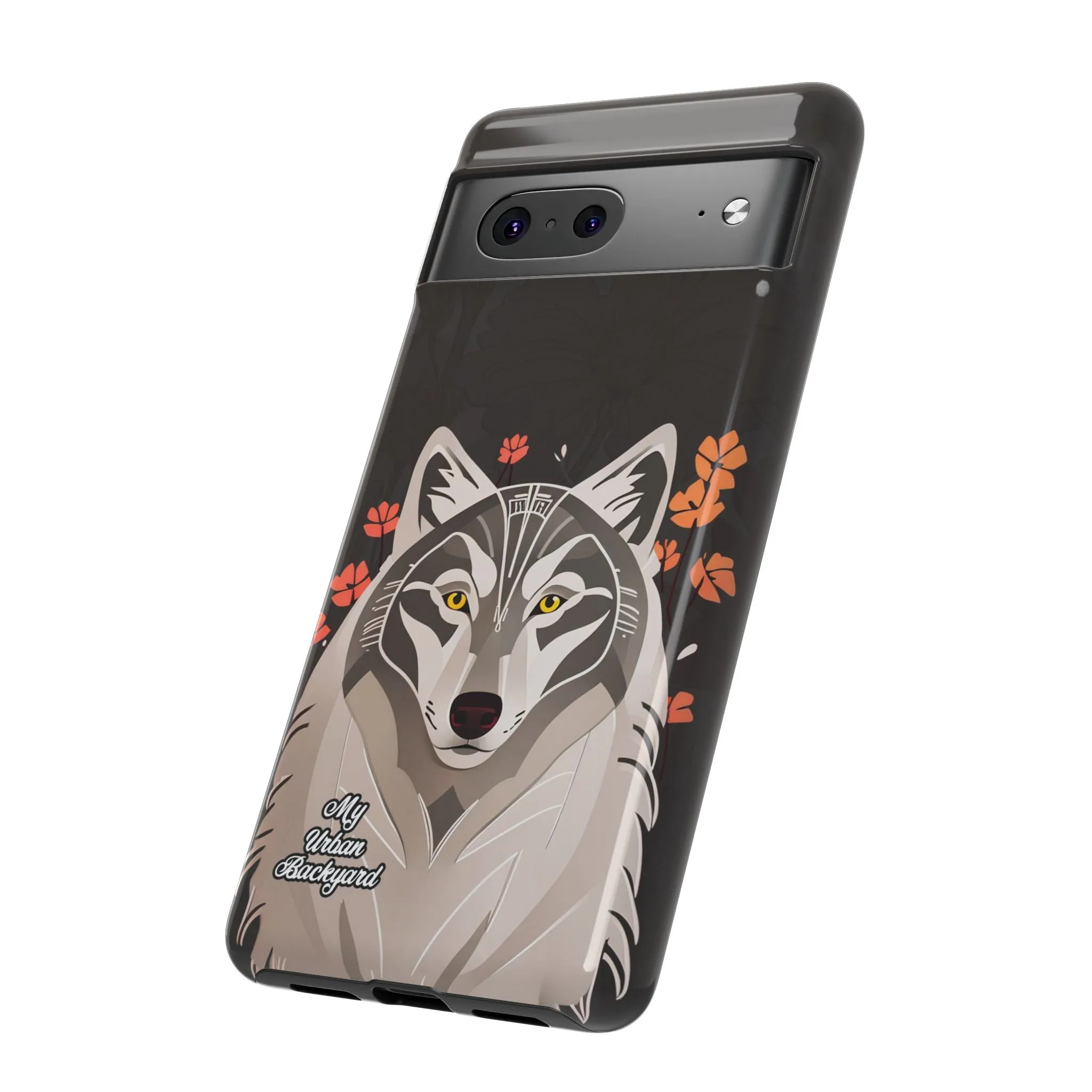 Art Deco Wolf, Cell Phone Case - Apple, Samsung or Google Pixel