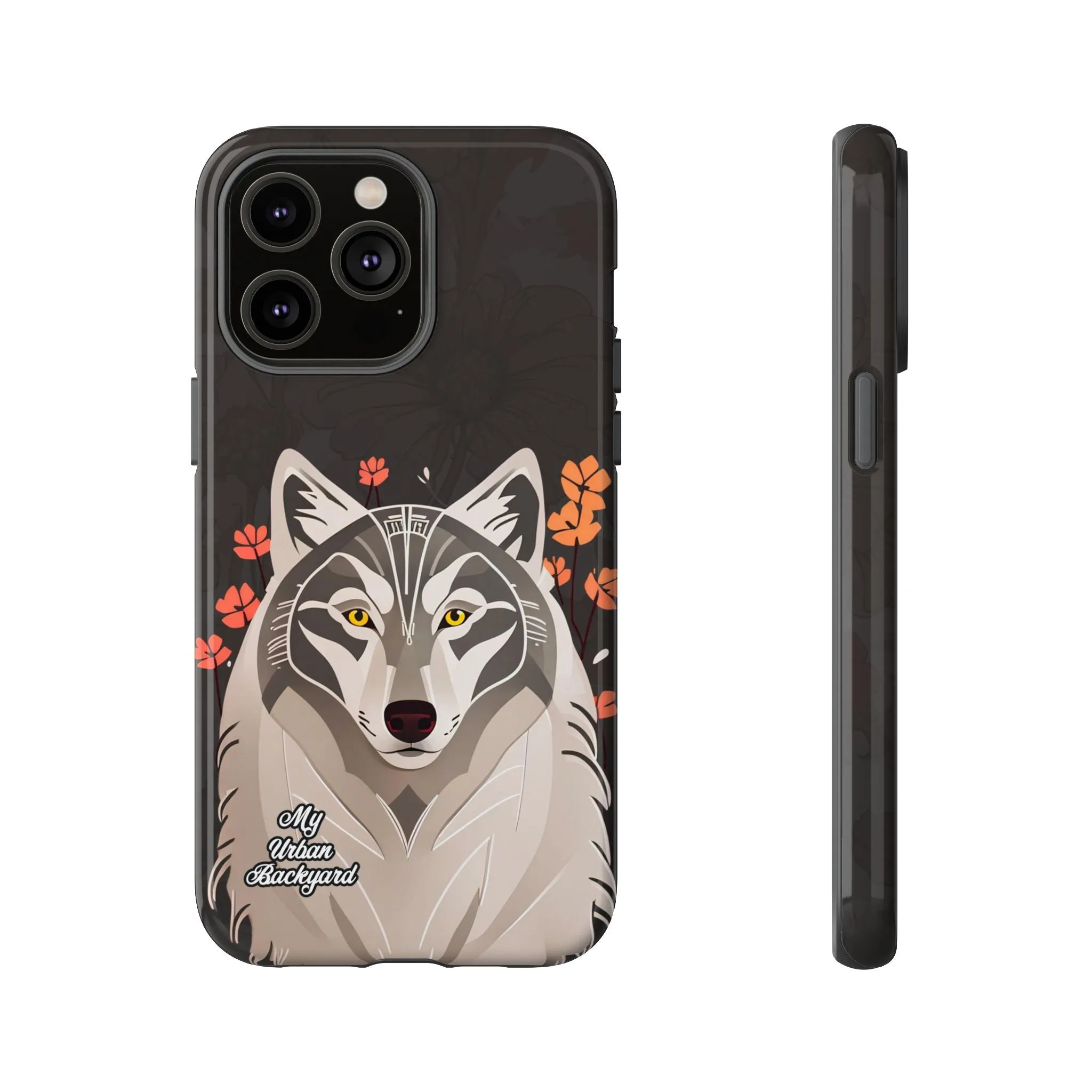 Art Deco Wolf, Cell Phone Case - Apple, Samsung or Google Pixel