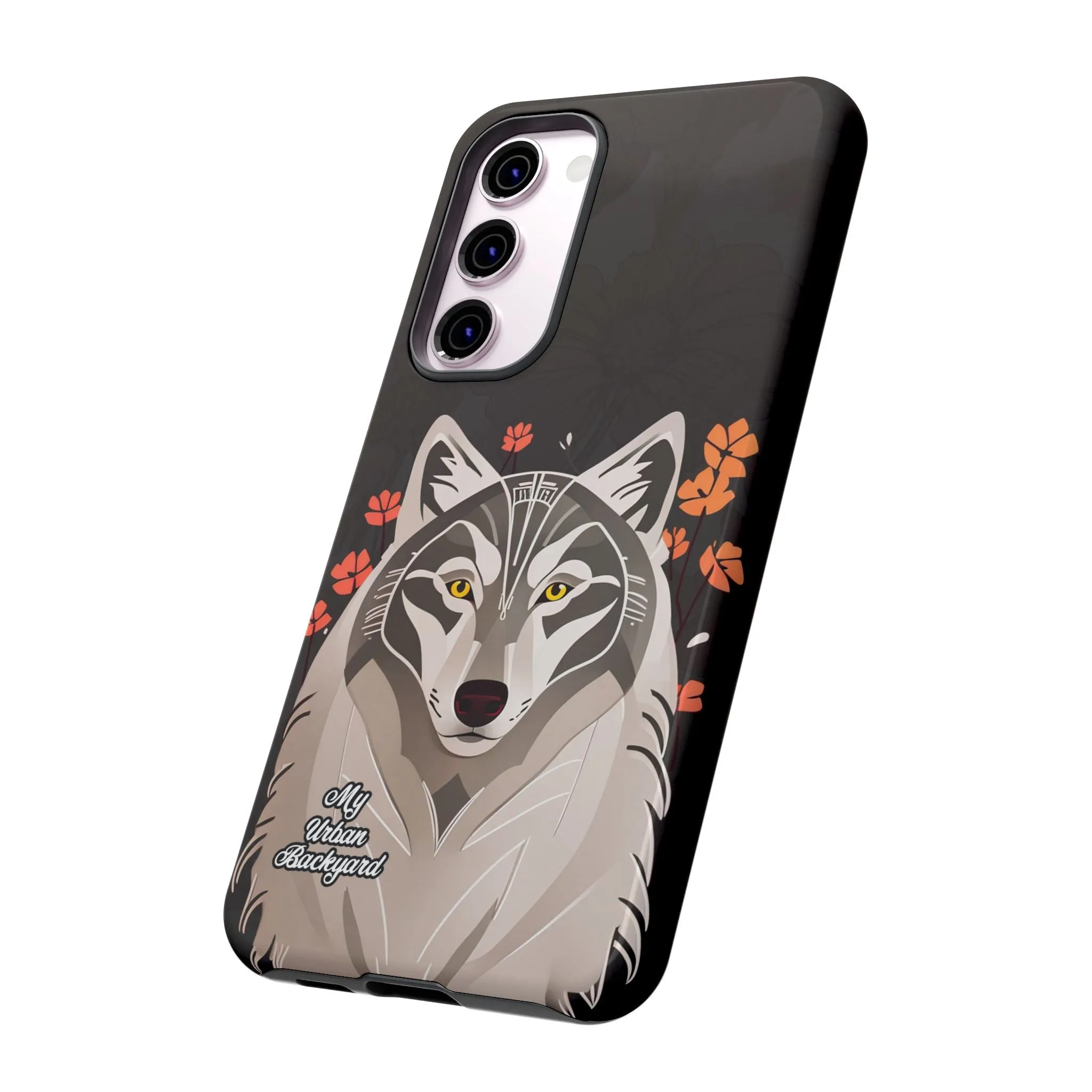 Art Deco Wolf, Cell Phone Case - Apple, Samsung or Google Pixel