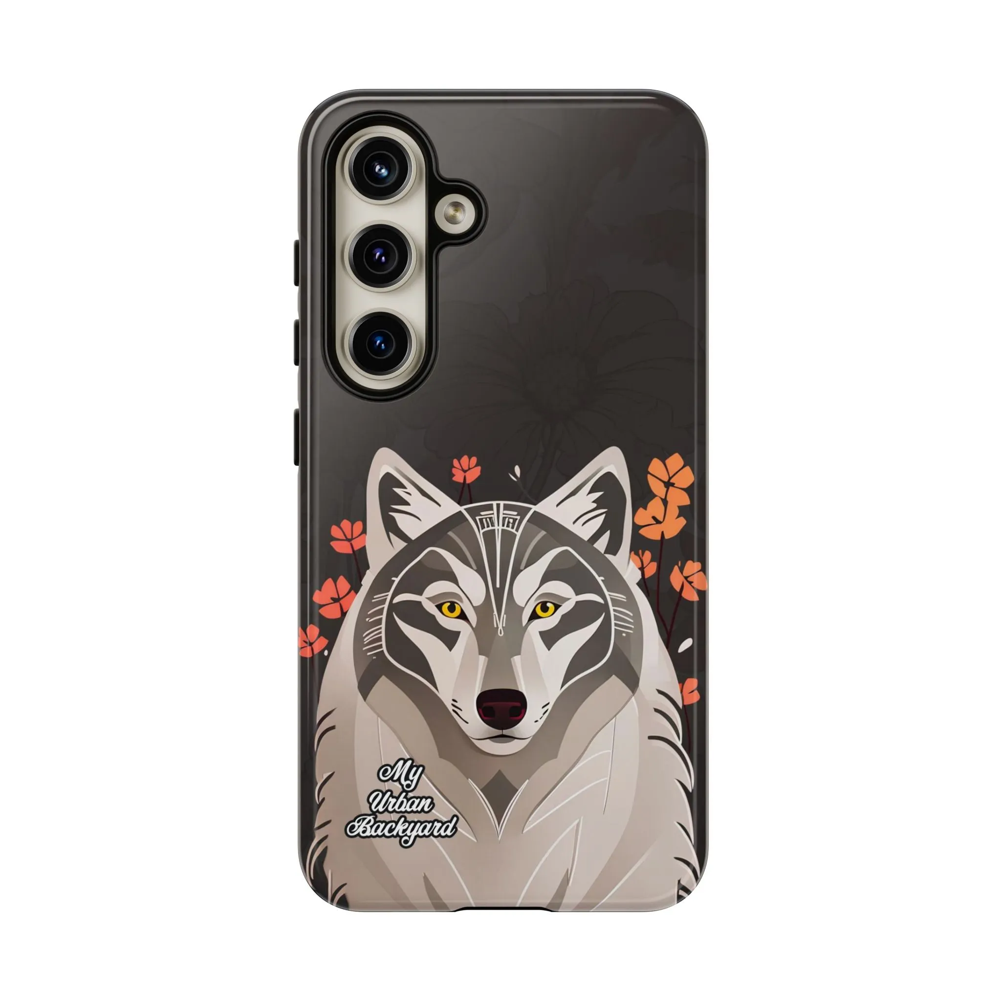 Art Deco Wolf, Cell Phone Case - Apple, Samsung or Google Pixel