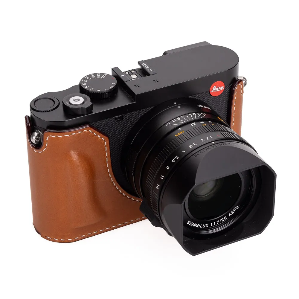 Arte di Mano Leica Q3 Half Case (Type 1-SD, Screw Secured) - Novonappa Tan