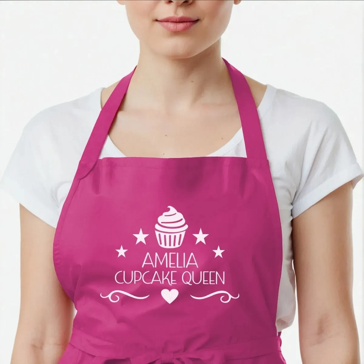 Bespoke Baking Apron - Cupcake Monarch - Customisable Gift - Elegant Pattern