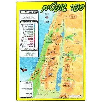 Biblical Map: Shoftim Book of Judges  Great for Classroom