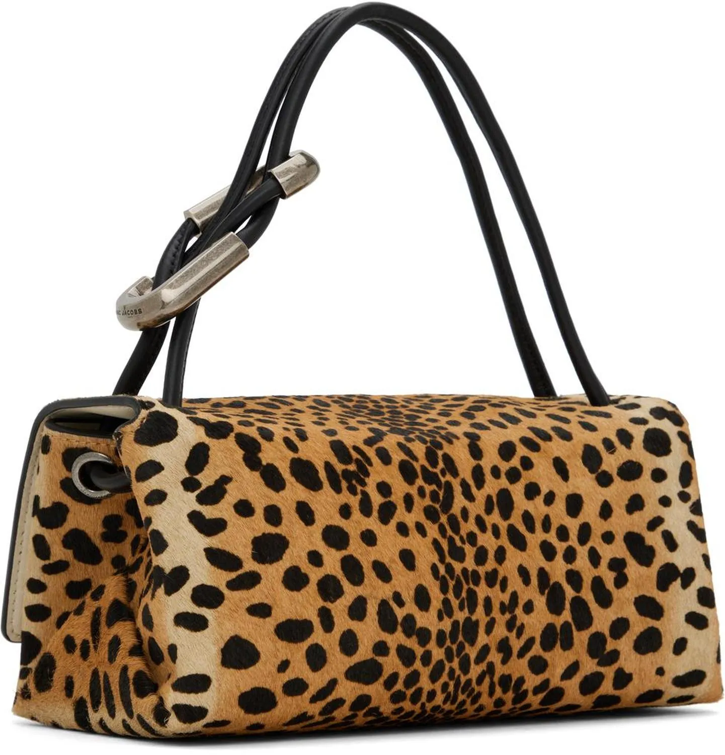 Black & Brown 'The Cheetah Haircalf Mini Dual' Bag