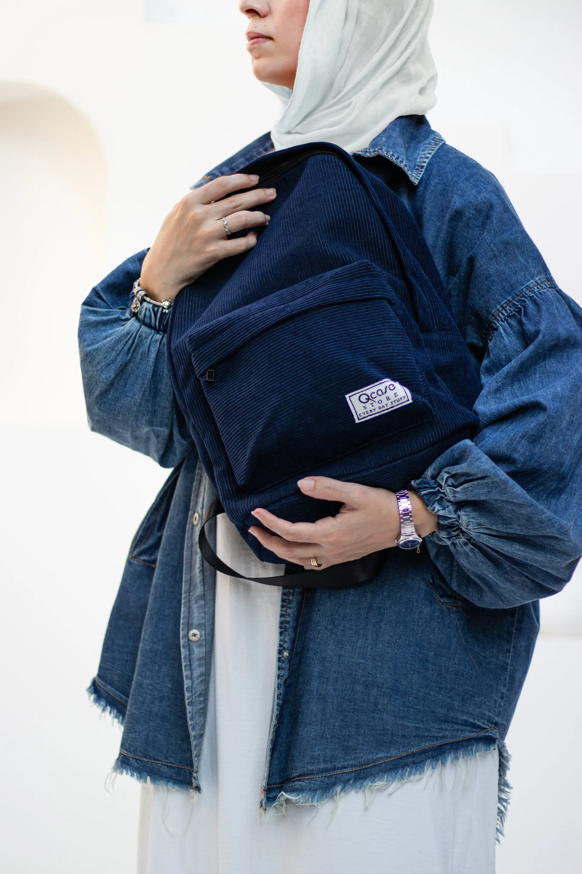 Blue Velvet Backpack