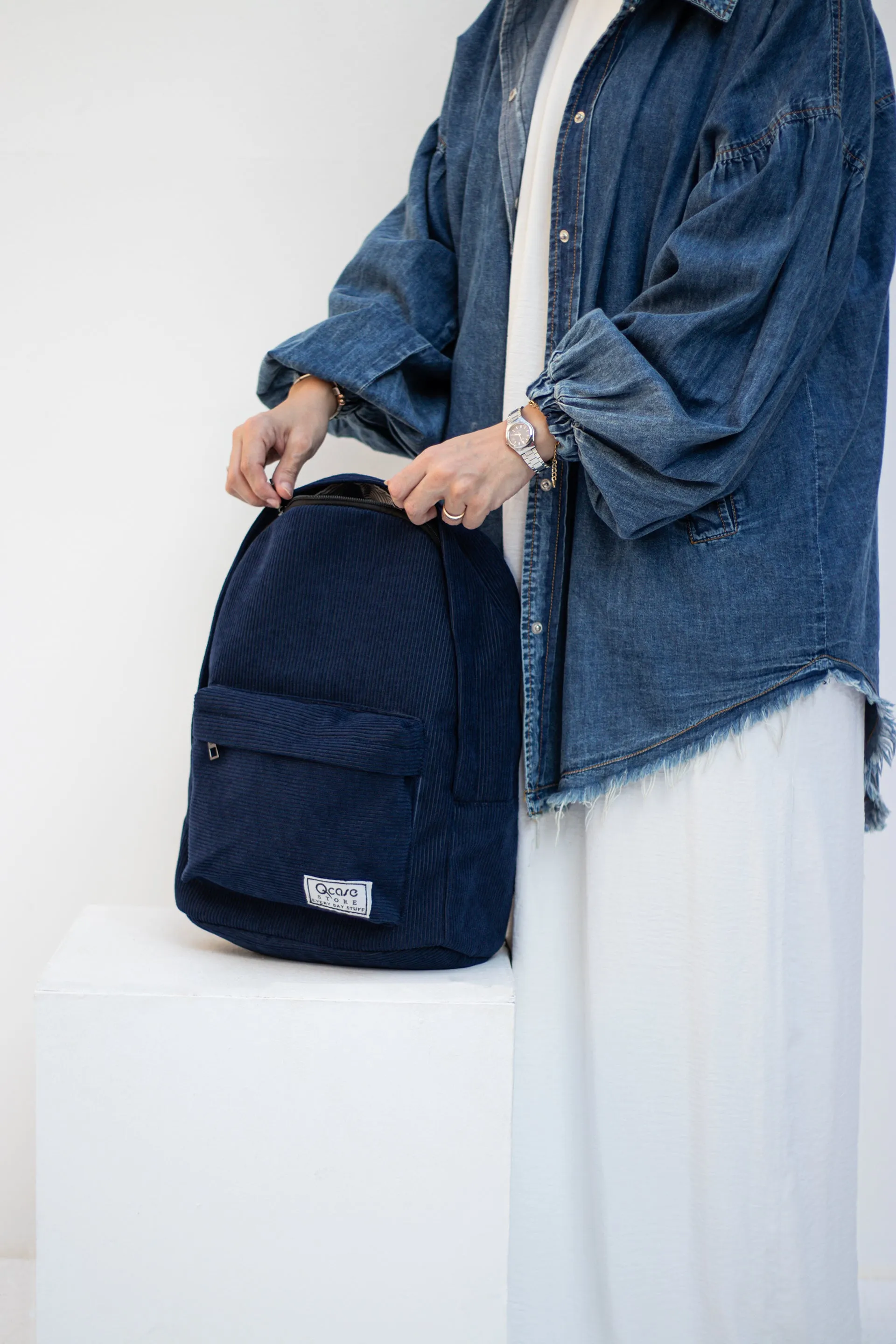 Blue Velvet Backpack