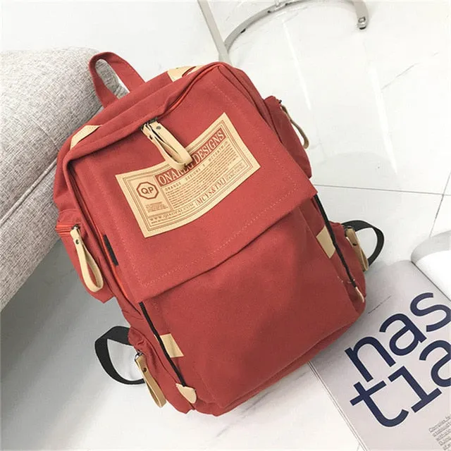 Brand fashion backpack women Bag School bags for teenager girls boys