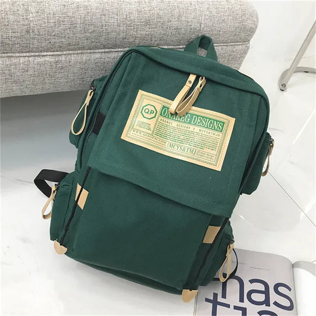 Brand fashion backpack women Bag School bags for teenager girls boys