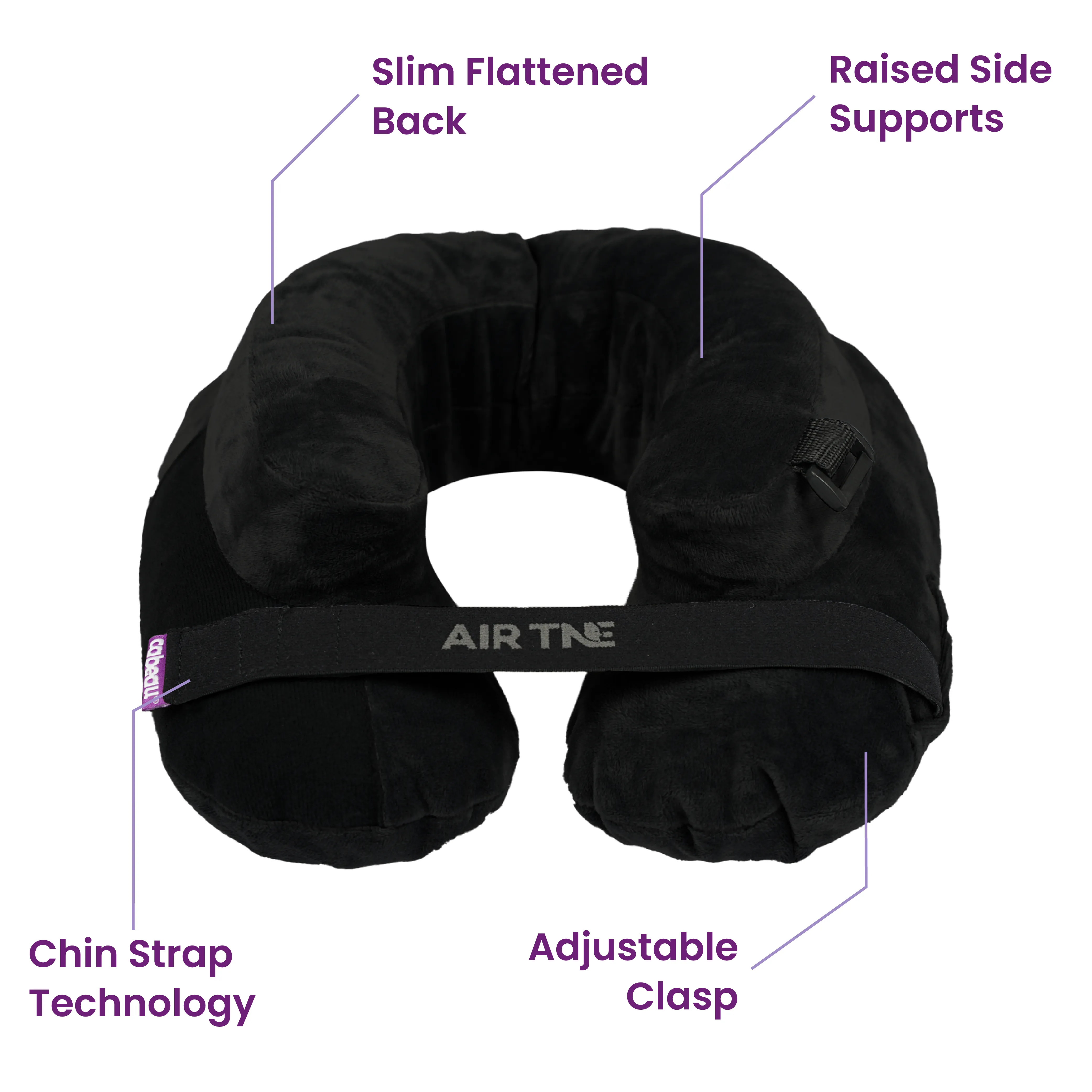 Cabeau AirTNE Inflatable Travel Neck Pillow, Lightweight, One Size, Multiple Colors