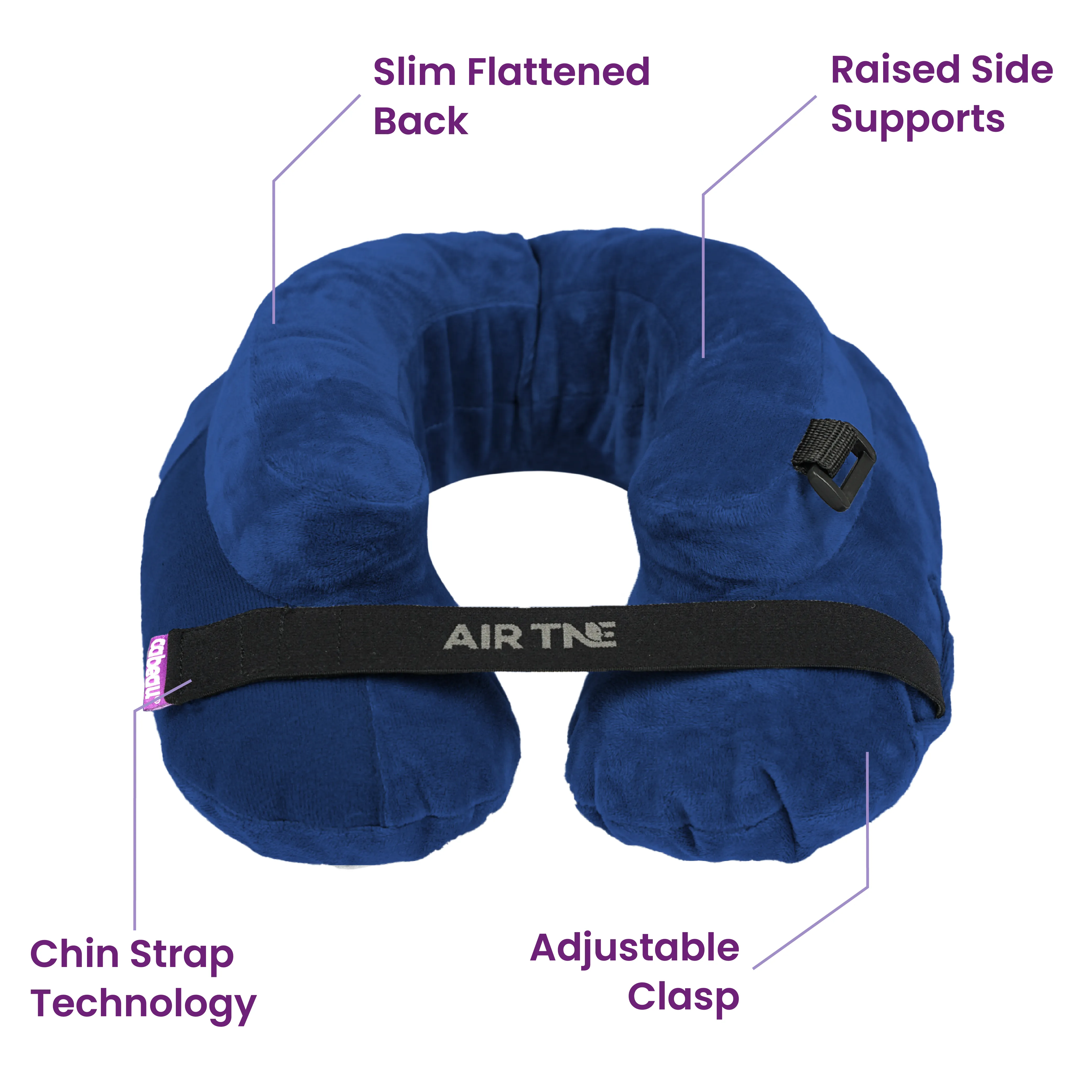 Cabeau AirTNE Inflatable Travel Neck Pillow, Lightweight, One Size, Multiple Colors