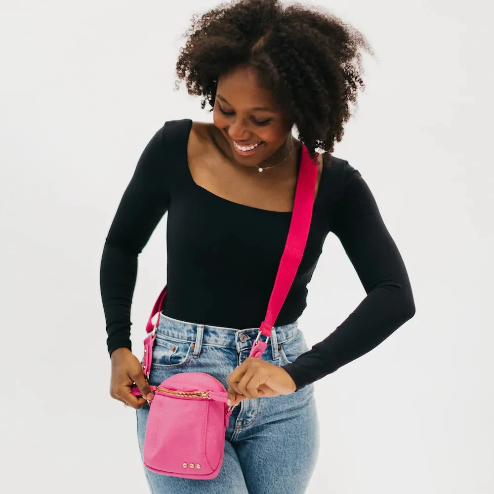 Callie Canvas Adjustable Strap - Fuchsia