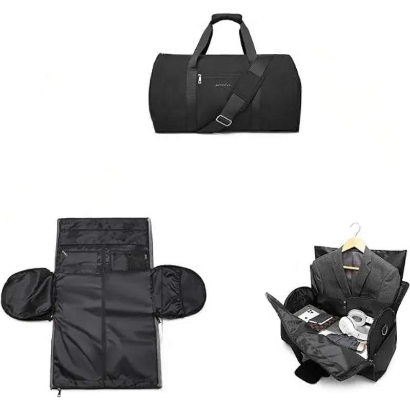 Convertible Garment Duffel Bag For Business Travel