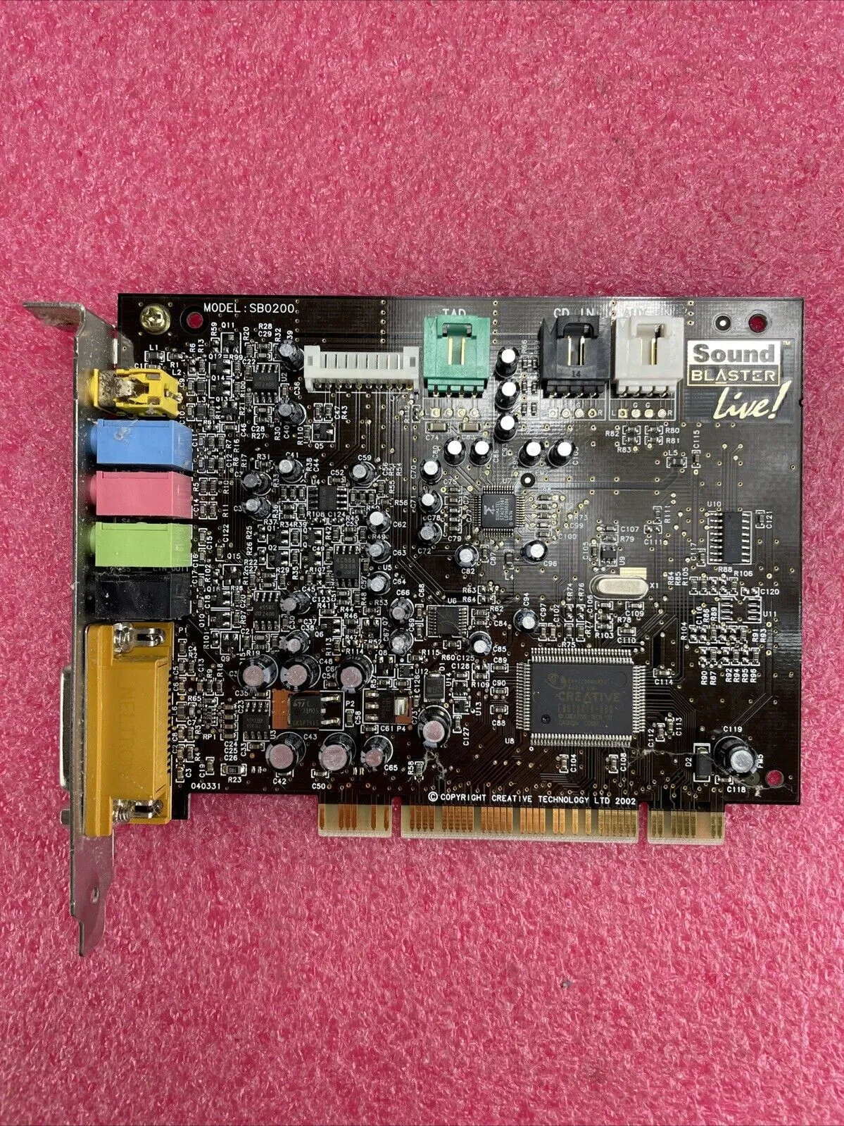 Creative Labs Sound Blaster Live! SB0200 PCI Audio Card