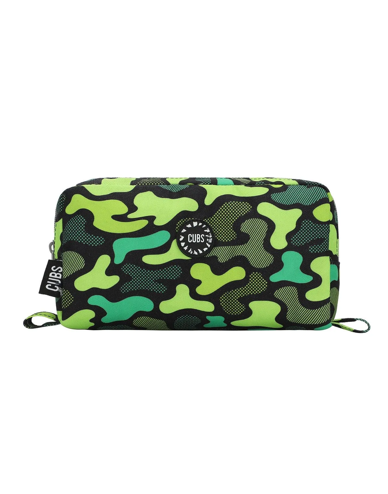 Cubs Neon Green Camo Pencil Case