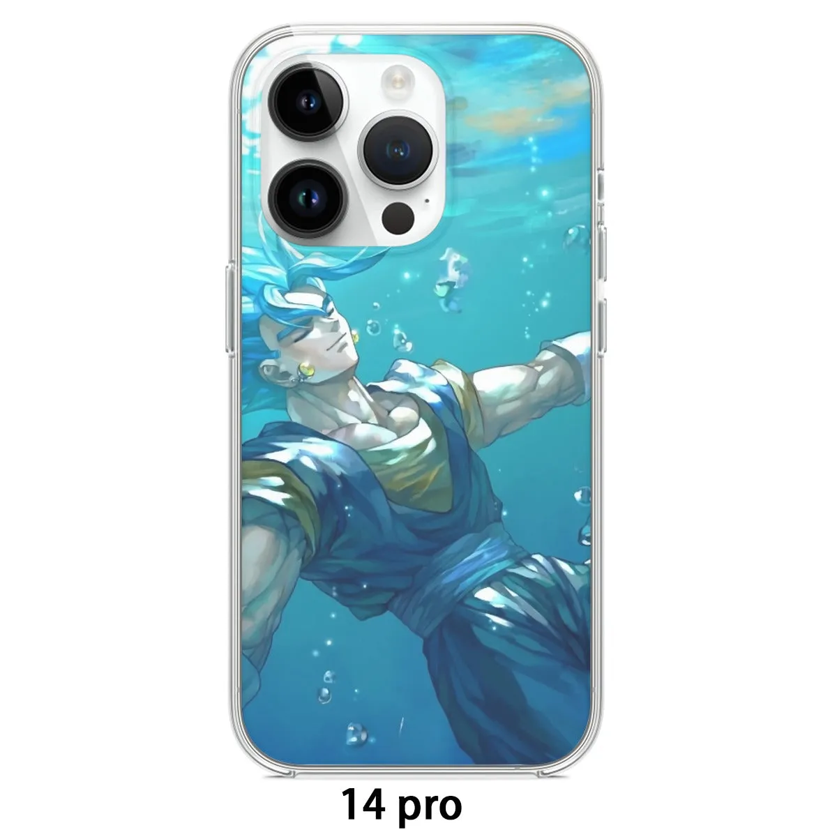 DBZ Relax Gogeta Ocean Blue Saiyan SSGSS Dope Design Iphone 14 Case