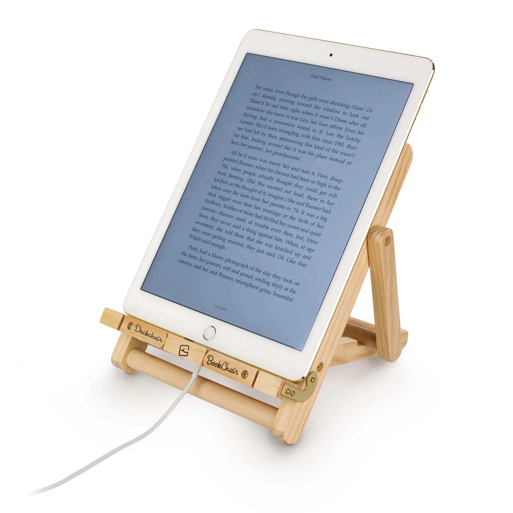 Deckchair Bookchair iPad, Tablet Stand & Book Holder (Multistripe)