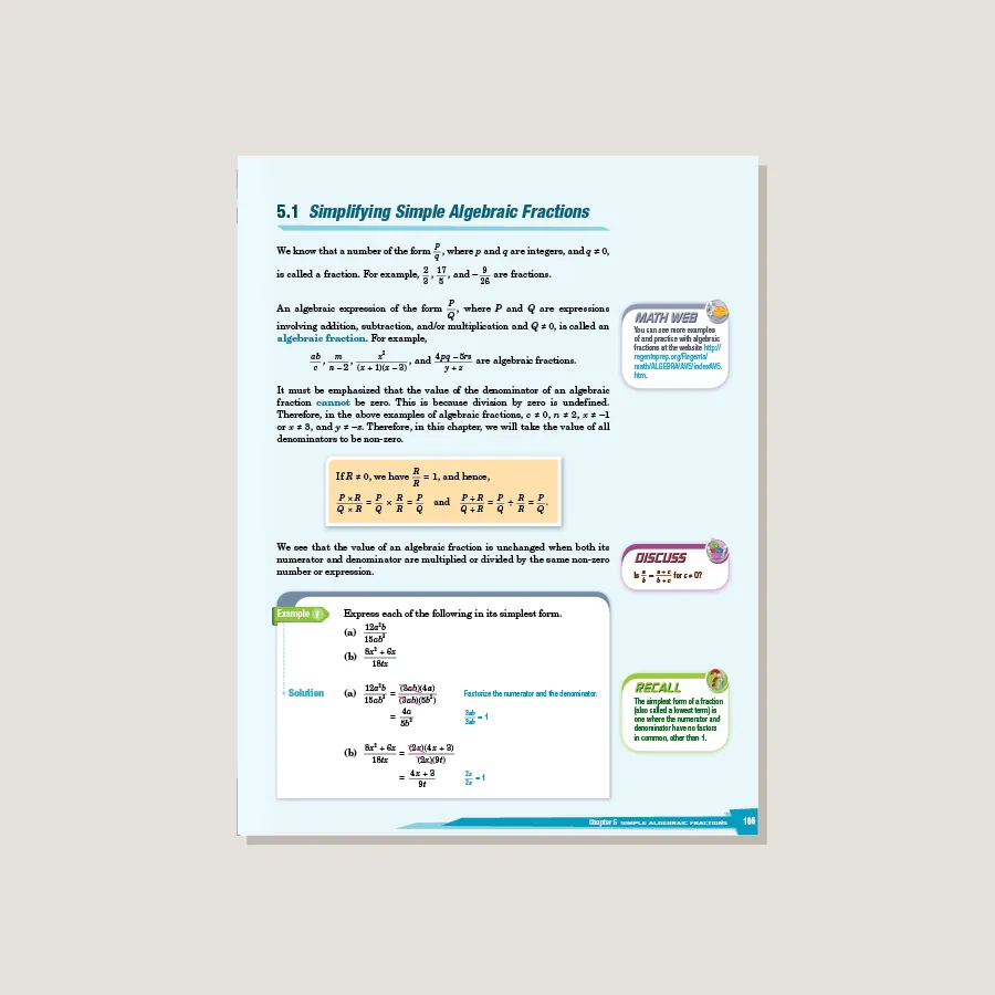 Dimensions Math Textbook 8A