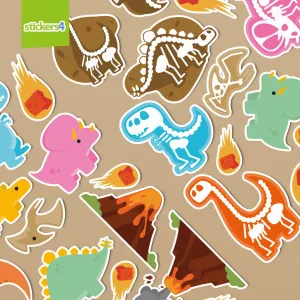 Dinosaur and Fossil Sticker Pack - Perfect Stocking Filler