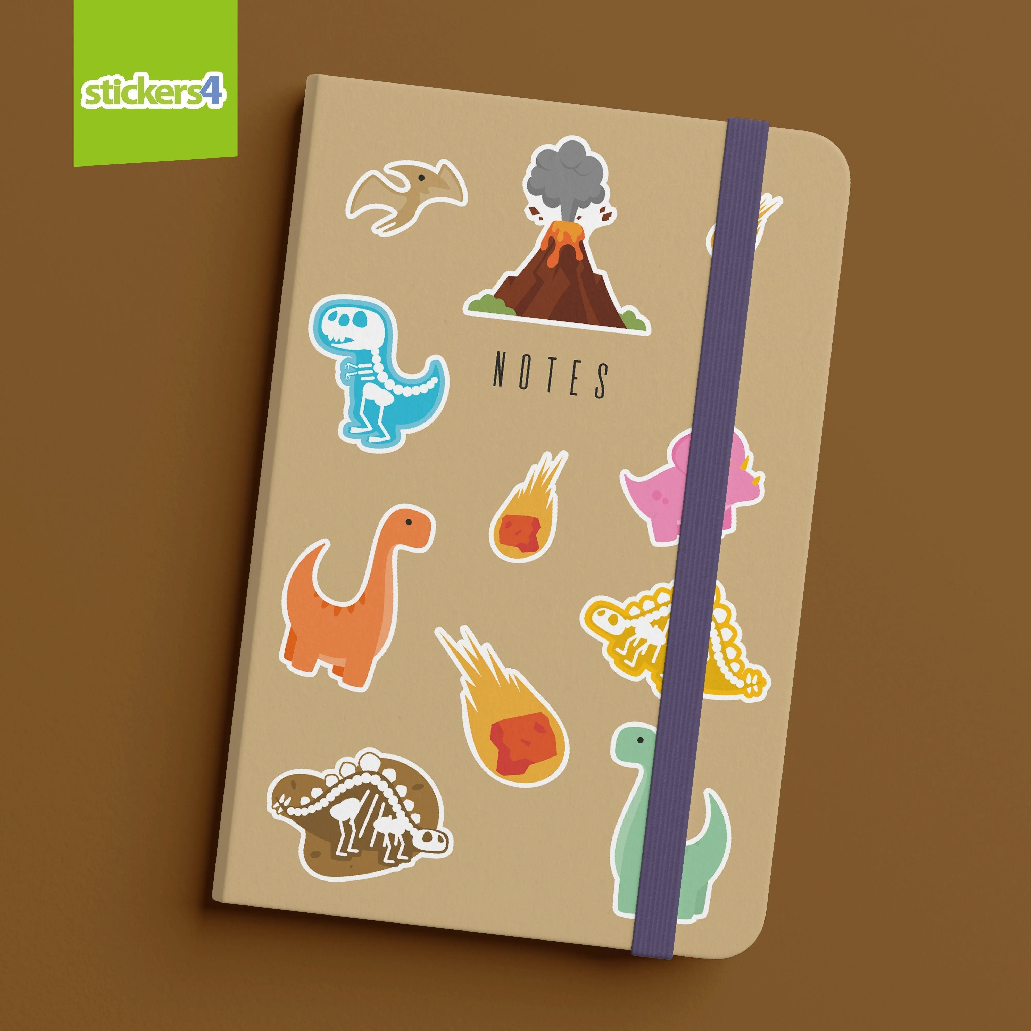 Dinosaur and Fossil Sticker Pack - Perfect Stocking Filler