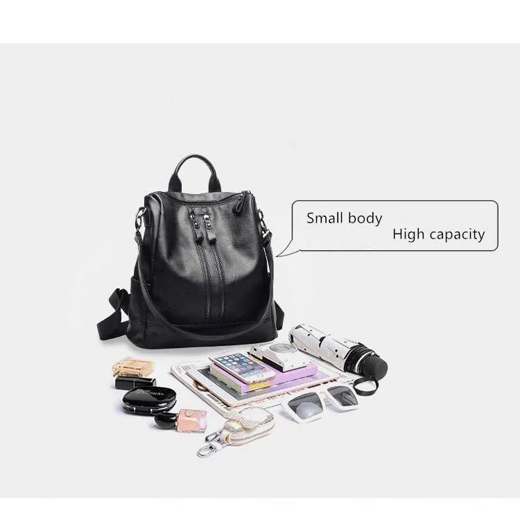 Fashion Women's High Quality Leather Backpacks for School & Travel