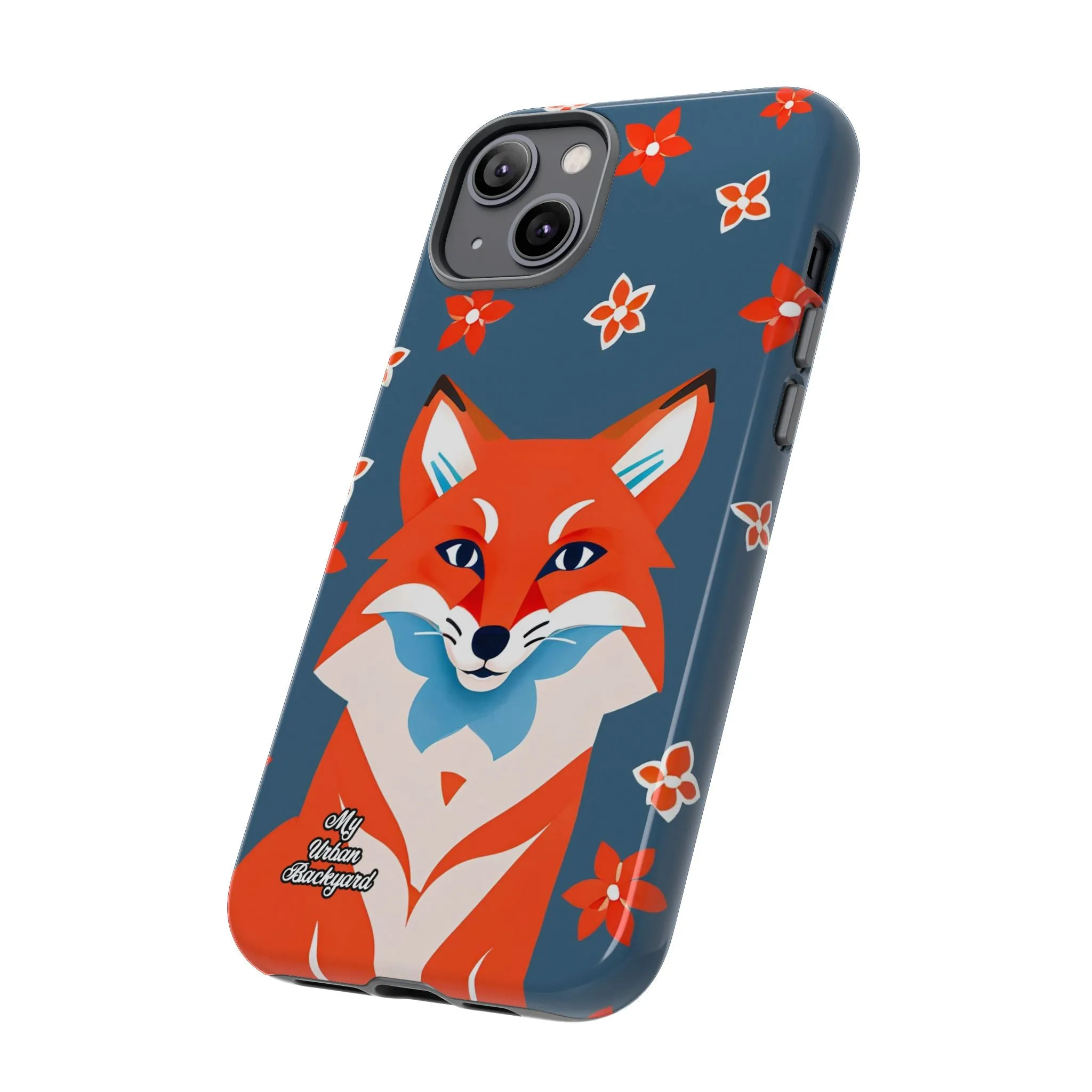 Fox with Flowers, Cell Phone Case - Apple, Samsung or Google Pixel