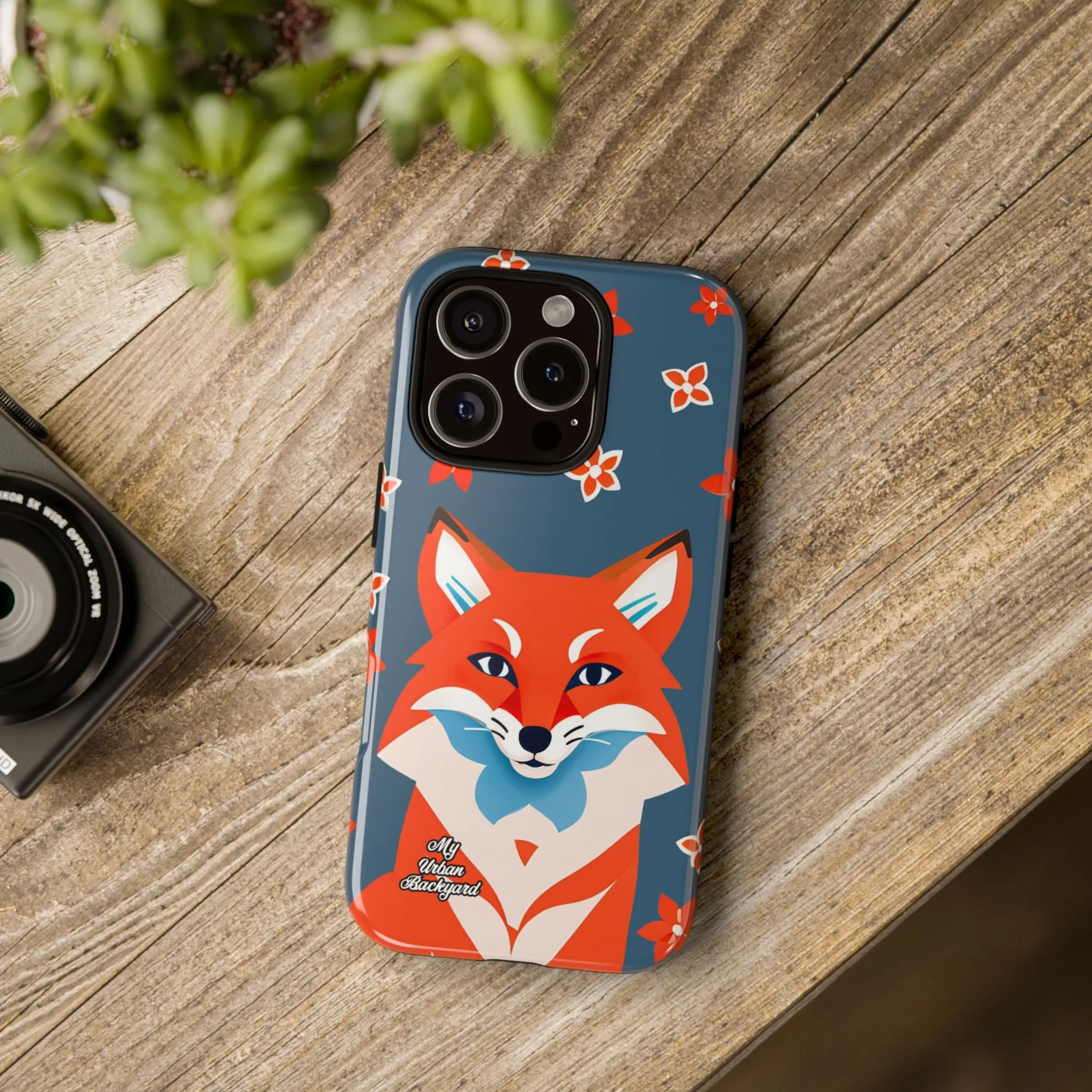 Fox with Flowers, Cell Phone Case - Apple, Samsung or Google Pixel