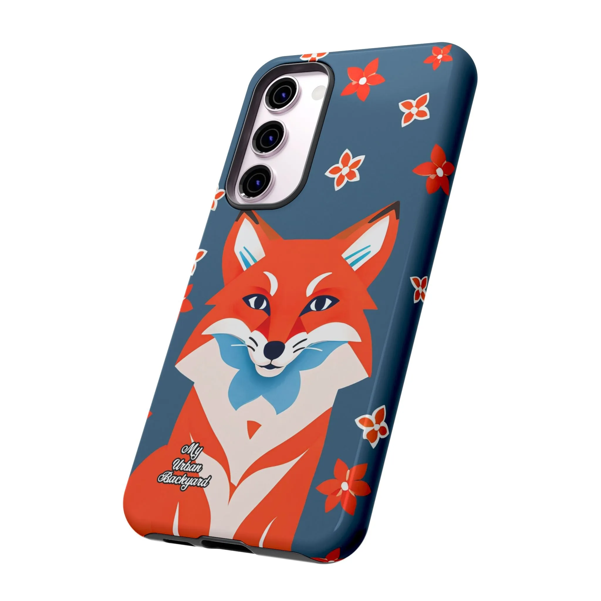 Fox with Flowers, Cell Phone Case - Apple, Samsung or Google Pixel