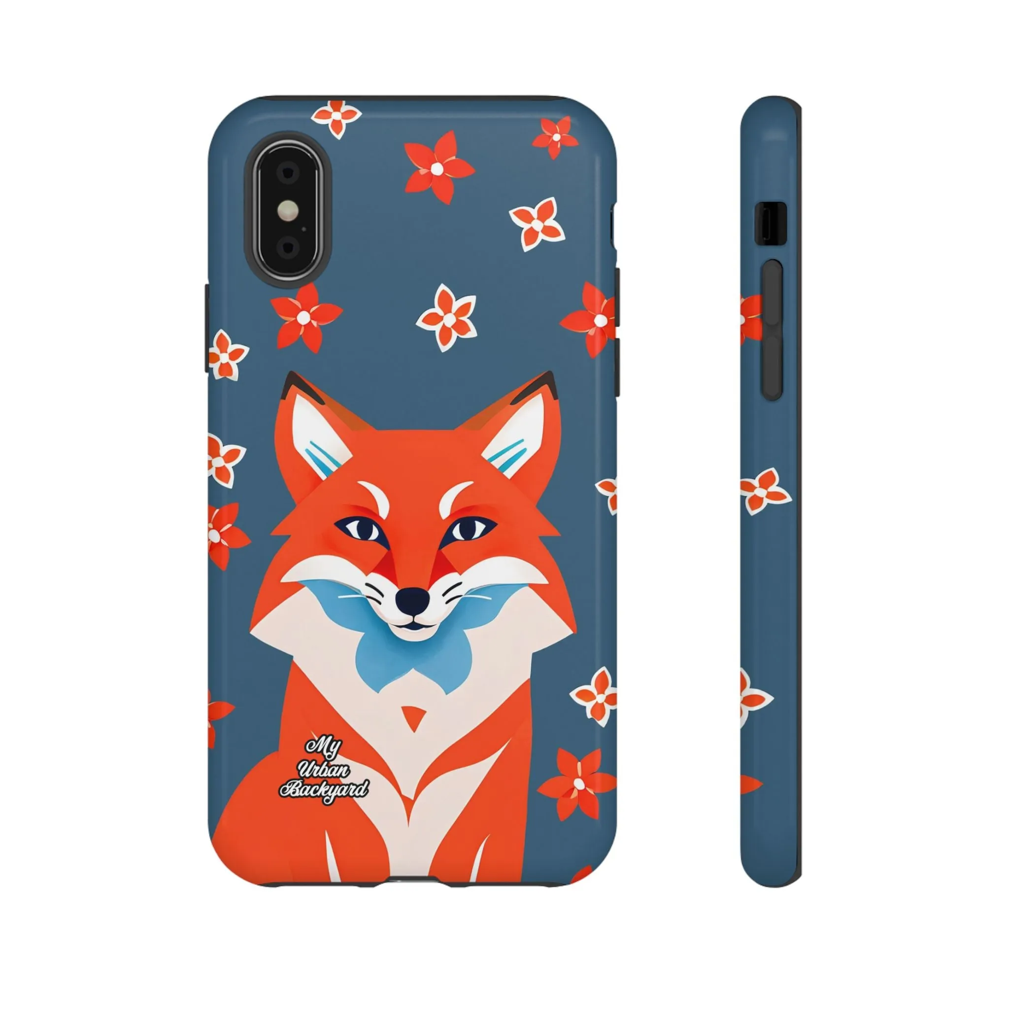 Fox with Flowers, Cell Phone Case - Apple, Samsung or Google Pixel