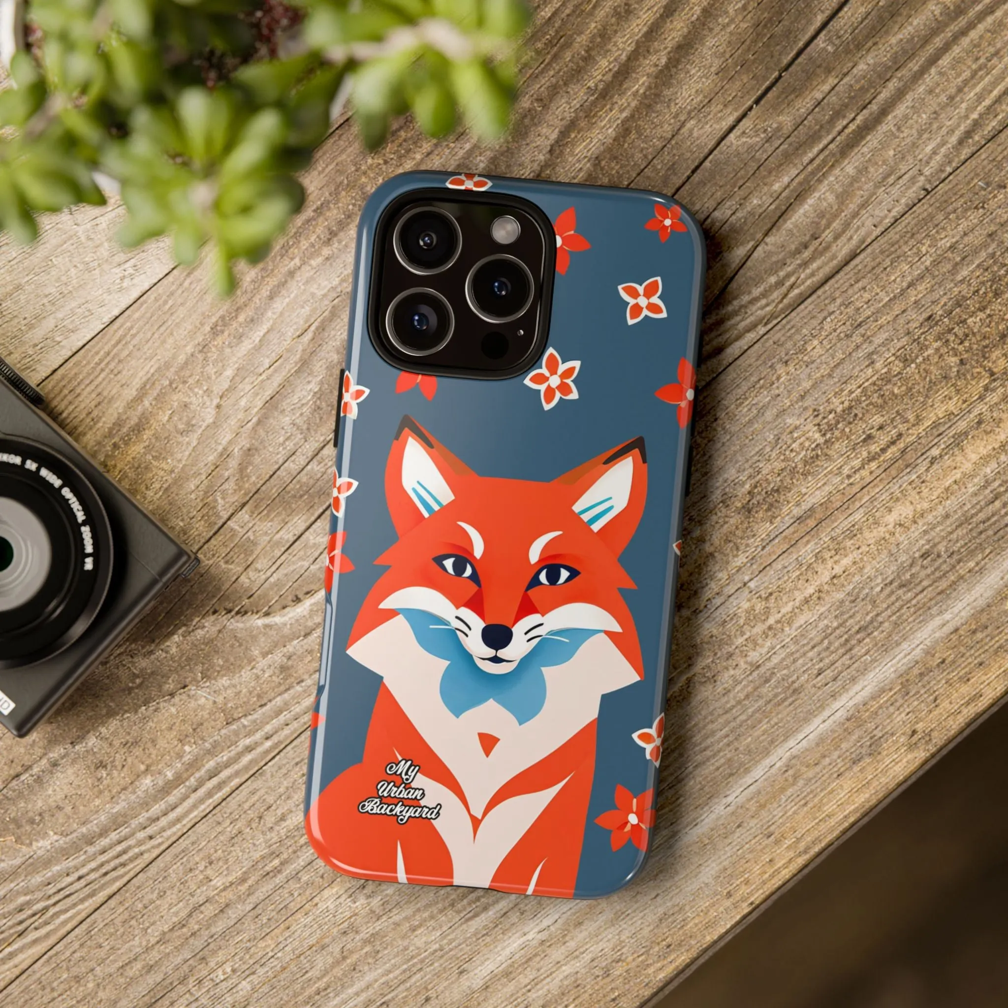 Fox with Flowers, Cell Phone Case - Apple, Samsung or Google Pixel